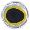 8 mm - Silver With Yellow Rim Black Pupil