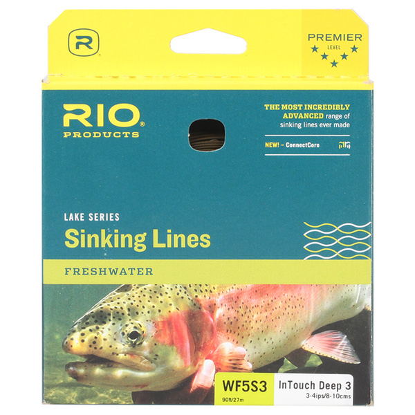 Sznur muchowy Rio InTouch Deep 3 - Brown/w Blue Hang Marker