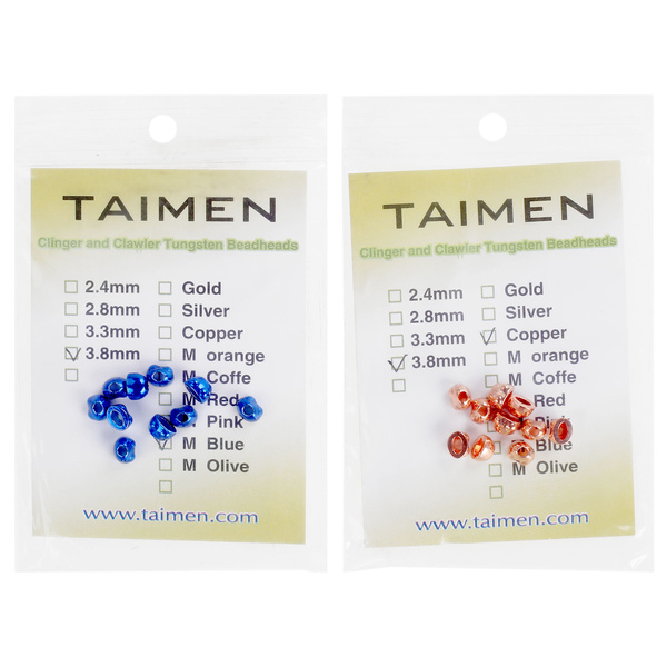 Główki wolframowe FFGene Tungsten Mayfly. Clinger. Crawler Heads