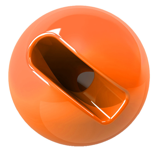 Główki wolframowe FFGene Slotted Beads Fl. Orange (10)