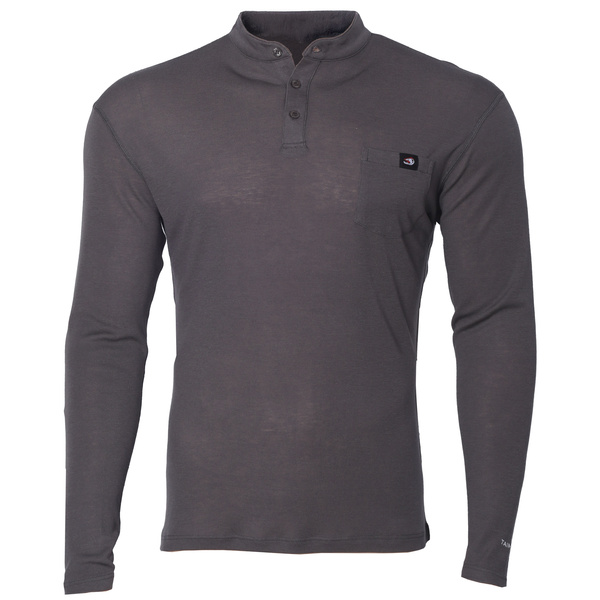 Taimen Bureya Fresh Merino Wool LS-Shirt - Carbon Black