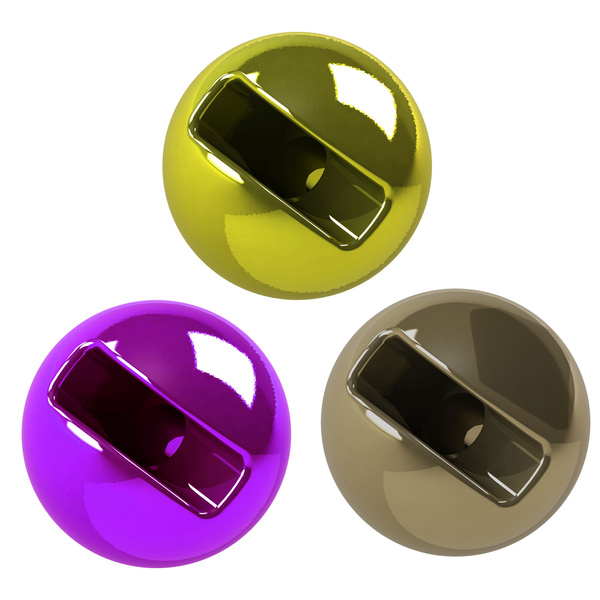 Główki wolframowe FFGene Anodized Slotted Beads (Small Hole)