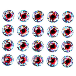 Oczy do sztucznych much Sybai 3D Epoxy Eyes Holographic