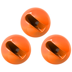 Główki wolframowe FFGene Tungsten Slotted Beads (10) - Fl. Orange