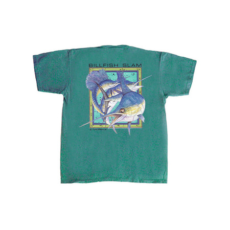 Flying Fisherman Billfish Slam Tee - Blue