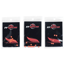 Główki wolframowe FFGene Tungsten Slotted Beads (10) - Fl. Orange