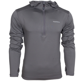 Koszulka termoaktywna L/S Taimen Polartec Power Stretch Lt Hoody - Goryla Gray