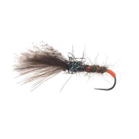 Orange Tag Black Ribbed Emerger