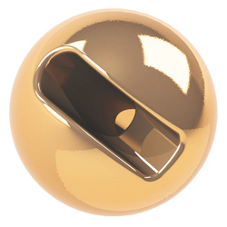 Główki wolframowe FFGene Tungsten Slotted Beads Gold Bulk (100)