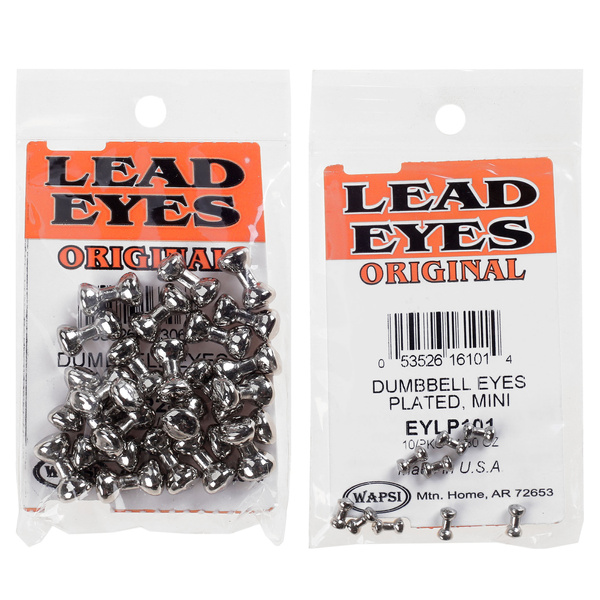 Oczy do sztucznych much Wapsi Dumbbell Eyes Plated