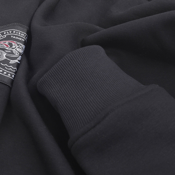 Bluza z kapturem Taimen Menza Embroidery Zippered - Black