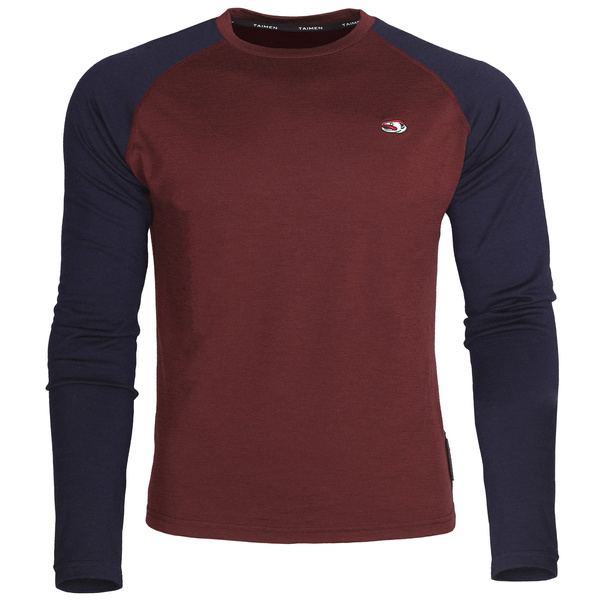 Koszulka termoaktywna L/S Taimen Kerulen Merino - Midnight/Wine