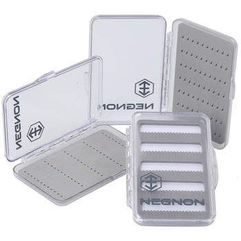 Pudełko muchowe Negnon Clear Slim - Medium