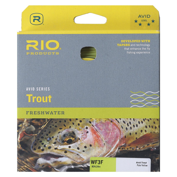 Sznur muchowy Avid Trout WF - Pale Yellow