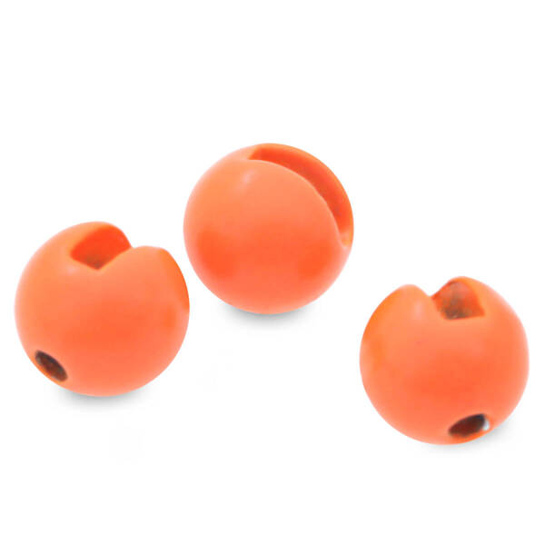 Główki wolframowe FFGene Slotted Beads Fl. Orange (10)